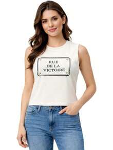 Aditivo Playeras de Mujer con Increíbles Estampados Juveniles, Playeras de Moda de Manga Corta, Cómoda y Casual con Colores Nitidos y Duraderos. - Blanco - Ver 1