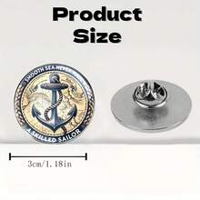 2D Flat Calm Seas Do Not Make Skilled Sailors - Metal Alloy Brooch Pin Badge Accessory, Suitable For Clothing, Hats, Backpacks - Fashionable Accessory Suitable For Friends, Classmates And Colleagues - Interesting And Thoughtful Gift Idea For Any Occasion - A - View 4