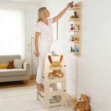 Rutschfeste Lernstühle, Kinderhocker,Mit Maltafel,Für 2bis 6Jährige - Kaninchen - Übersicht 5