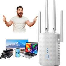 Dieser Netzwerk-Extender Unterstützt Dualband-WLAN Mit 1200 Mbit/s (5 GHz + 2,4 GHz) Und Gigabit-LAN. Dank Einfacher WPS-Einrichtung, Access-Point-Modus Und Breiter Router-Kompatibilität Ist Er Ideal Für Große Wohnungen, Residenzen Und Heimbüros, Die Eine Stabile Internetverbindung Ohne Funklöcher Wünschen. - Übersicht 8