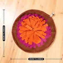Adjustable Round Pet Snuffle Mat, Suitable For Cats And Dogs, Slow Feeder, Puzzle Toy, Chew-Resistant Scent Training Mat - Multicolor - View 16