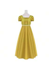 Cosplay Clothing - Bridgerton Pale Yellow Dress - View 1
