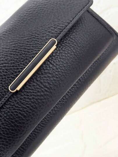 MINGYOU New Women's Folding Wallet, Soft PU Material, Zipper Design, Multi-Function Large Capacity Card Holder Coin Purse, Exquisite High Quality, Fashion Casual Wallet, Chain Wallet, Women's Wallet, Clutch, Long Wallet, Wrist Wallet 6CYU