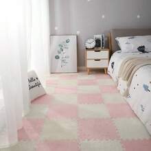 12 piezas de alfombras de felpa gruesa con empalme, adecuadas para la entrada, tatami, dormitorio, sala de estar, renovación de casas de alquiler - Nuevo modelo - Ver 11