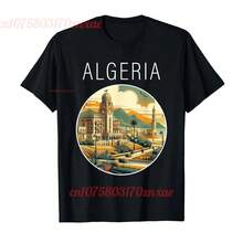 Camiseta 100% de algodón con paisAJse argelino para hombre y mujer, ropa UNISEX de talla S-6XL - forma - Ver 1