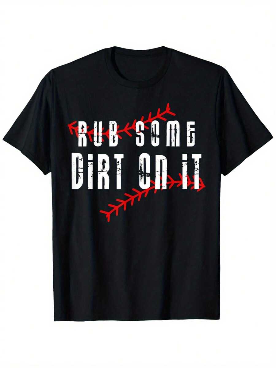 Camiseta con estampado de béisbol, playeras de hombre,suave y transpirable, cuello redondo de manga corta para hombre y mujer. Ideal para amantes del béisbol