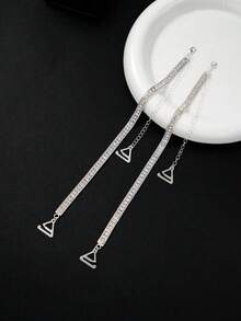 1 chiếc dây áo ngực nữ đính đá, dây kim loại đẹp mắt, dây áo ngực có phần lưng hở. - Vàng - Xem 2