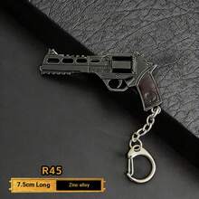 2026 Nuevo llavero con forma de pistola, accesorio de estilo deportivo al aire libre para mochila, llavero de coche, decoración de mochila, colgante creativo y novedoso, regalo de vacaciones/cumpleaños, agrega estilo a tu llavero - Negro - Ver 2