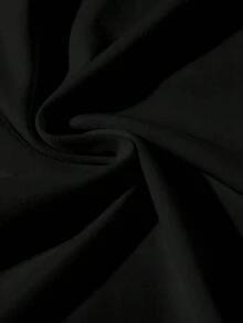 Camiseta con Estampado de Alas de Calavera Oscura, Corte Holgado, Transpirable y Cómoda, Manga Corta, Cuello Redondo con Hombros Ligeramente Caídos - Blanco - Ver 3