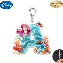 [Móc khóa nam in phẳng 2D hình Công chúa Disney, mặt dây chuyền chữ cái đầu tên cặp đôi gồm 26 chữ cái tiếng Anh từ A-Z, thích hợp làm quà tặng Lễ Tạ ơn, Lễ Phục sinh, Ngày của Cha, Ngày Valentine, Sinh nhật, Quà tặng mùa tựu trường] - Nhiều màu - Xem 1