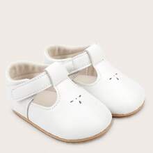 Spring And Autumn Infant Shoes For Girls Aged 0-1 Years Old, Anti-Slip Soft Sole First Walkers Shoes - White - View 13