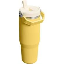 IceFlow 2.0 Flip Straw Tumbler With Handle 30 Oz Twist On Lid And Flip Up Straw Leakproof Bottle Insulated Stainless Steel BPA- Daffodil - Hoa thủy tiên + 30 ounce - Xem 3
