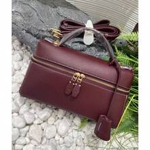 Wine Red With Gold Hardware (L23 Lychee Pattern)