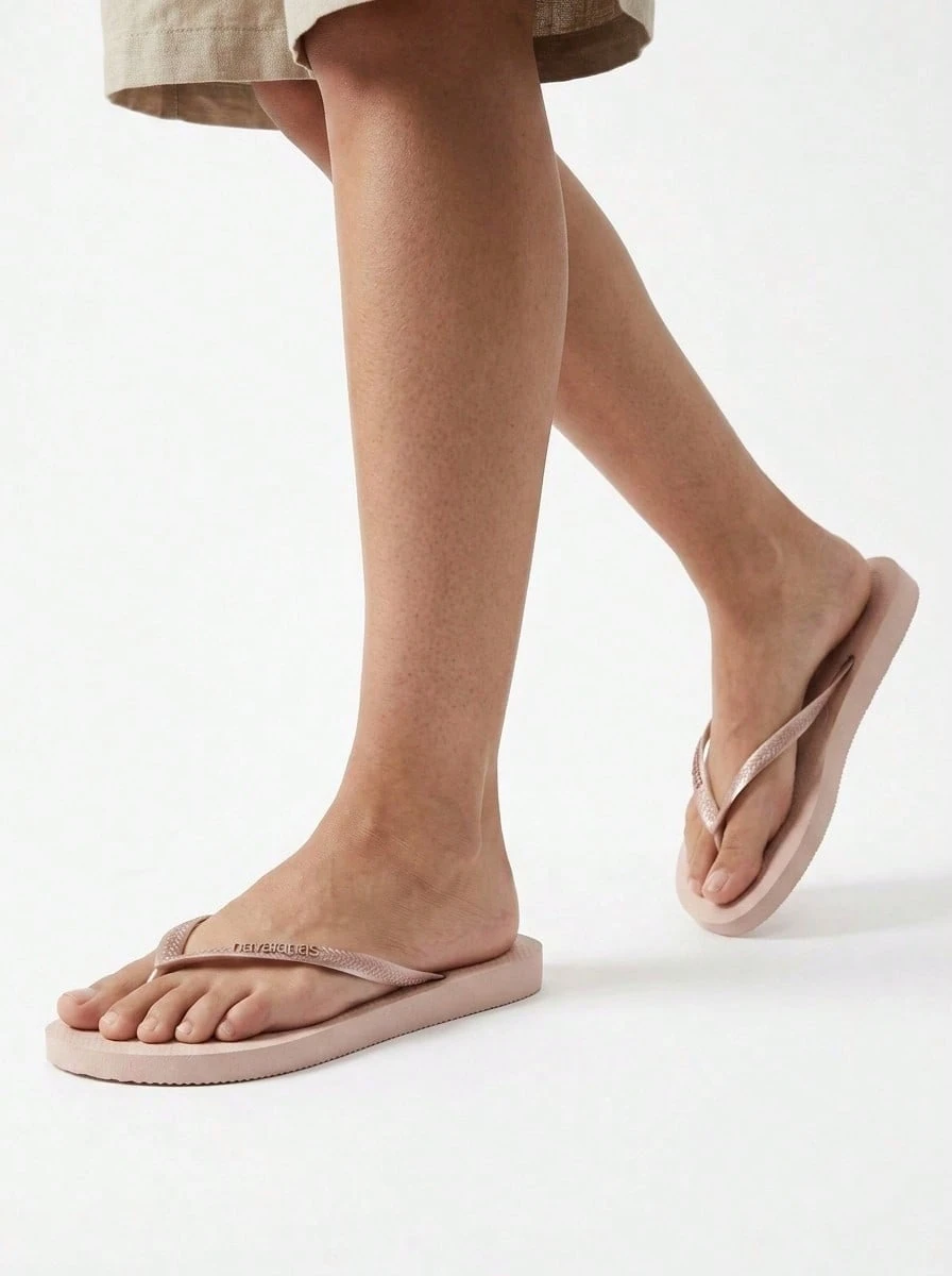 Havaianas HAV. SLIM 休闲人字拖,适合度假和日常穿着 - 粉色 - 查看 1