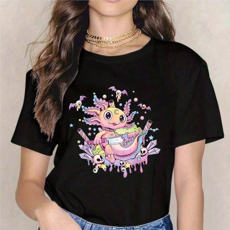 0022- New Summer T-Shirt With Bingo Design, Funny, Queen Of The Game, Gift For Women, Round Neck T-Shirt - 10 - 查看 1