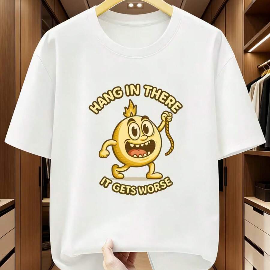Camiseta impresa para hombres y mujeres - Blanco - Ver 1