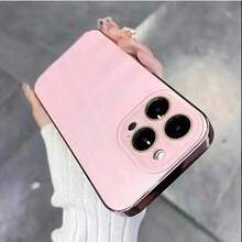 Crystal Lens Film Premium Protective Case Electroplated Edge Anti-Drop Mobile Case Suitable For 13 14 15 16 17 Pro Max PLUS - 紫色 - 查看 6