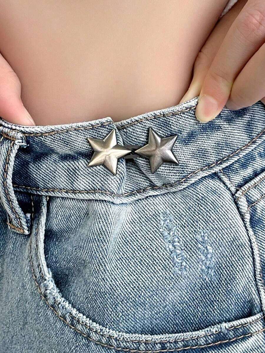 Botón De Diseño De Estrella Conveniente Y De Moda - Dorado - Ver 1