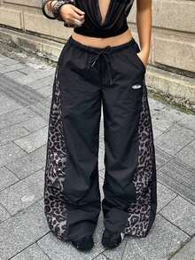 Women's Color-Blocked Parachute Pants For Spring And Summer Outings And Concerts - Multicolor 2 - View 9