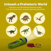 Juguete de proyección del mundo de los dinosaurios con 3 tarjetas de proyección de dinosaurios, reconoce a los dinosaurios y explora los principios científicos de proyección, adecuado para regalos festivos y reuniones familiares - Multicolor - Ver 4