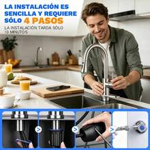 Stainless Steel Pull-Out Single Lever Kitchen Mixer Tap - Silver - View 3