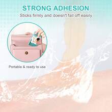 VIANOMI 40 piezas Parches de silicona para levantar las orejas, soporte invisible para las orejas, realzador del contorno facial, pegatinas de soporte para las orejas - Albaricoque - Ver 9
