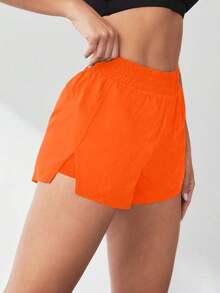 Pantalones cortos de compresión para mujer que absorben la humedad y tienen un short interno, cómodos para correr, yoga, evitar rozaduras.Pantalón corto deportivo para mujer, pantalón corto de gimnasio, pantalón corto de ciclista cómodo - Naranja - Ver 7