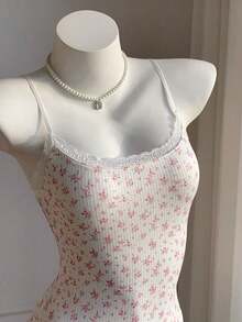 Body de encaje con parches, versátil para uso diario casual de mujer - Multicolor - Ver 6