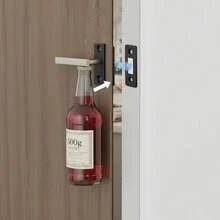 Fecho Magnético de Porta Preto Ultra Fino, Ímã Adesivo Forte para Armários, Gavetas & Painéis de Móveis, Fechamento Silencioso & Suave, Perfeito para Armazenamento Doméstico, Maçanetas de Porta Ímã de Trava de Porta - preto - Visão 5