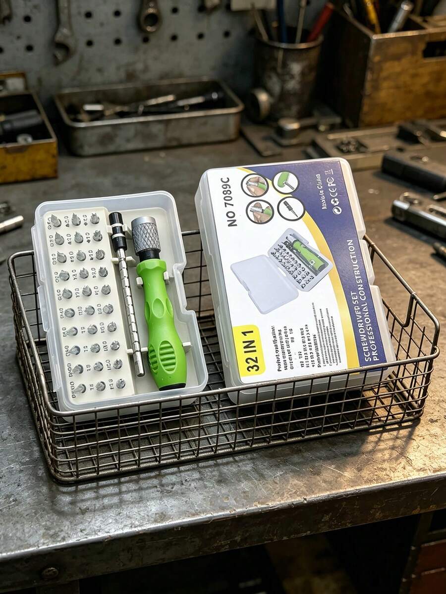 [Bộ tua vít nâng cấp] Bộ tua vít nâng cấp 32 trong 1 | Bộ dụng cụ tháo lắp đa năng, từ tính mạnh, độ cứng cao, kèm các đầu tua vít hình dạng đặc biệt, phù hợp cho việc sửa chữa DIY.