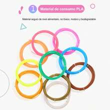 Pluma 3D de Dibujo con pantalla LED, compatible con filamentos PLA y ABS, ajuste de temperatura y velocidad, recargable por puerto Micro USB, modo de suspensión automática cuando no está en uso, boquilla calentadora para fundir el filamento, diseño ergonómico y ligero, ideal para niños y adultos, para crear figuras tridimensionales, manualidades y proyectos creativos, disponible en varios colores. - A - Ver 2