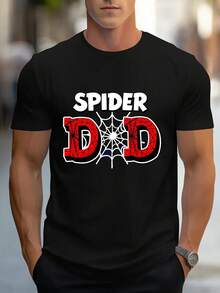 615, Camiseta de Hombre, Verano, Camiseta Deportiva para Hombre, Tejido de Punto Microelástico, Camiseta Estampada, Corte Regular, Ropa Microelástica, Camiseta con Estampado, Estilo Casual, Camiseta de Verano - Negro - Ver 7