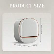 1pc Luxury Wall-Mounted Soap Dish With Cover, High-End Drainage Soap Holder, Drill-Free Design, Flip Cover To Prevent Dust And Water Splash, Save Counter Space, Keep Bathroom Tidy, Avoid Mold, Combining Aesthetics And Practicality, Bathroom Essential - A - View 8