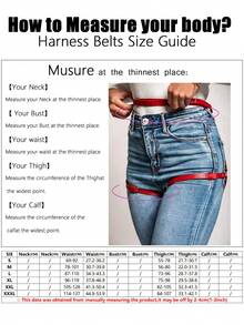 1pc Women's Gothic Style Red Asymmetrical Adjustable Leather Leg Wrap, Waist Cincher Harness, Suitable For Stage Performance, Photo Shoot, Music Festival, Bar Party, And Theme Events - Red - View 5