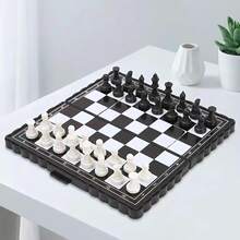 1pc Mini Portable Folding Chess Set, Leisure & Entertainment Activity - Multicolor - View 7