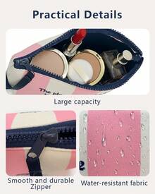 Large, Waterproof Travel Cosmetic Bag, Toiletry Bag, Sunscreen Storage Bag, Beach Bag, Suitable For Travel. - 霧霾藍 - 查看 3