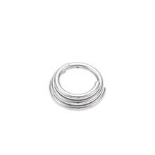 Khuyên mũi ba lớp ASTM F136, cỡ 16G, khuyên tai kẹp vành tai, trang sức cơ thể - Vòng nâng vách ngăn mũi ba lớp - Xem 10