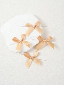 30个/套 4英寸手工铁丝蝴蝶结，DIY工艺礼品配件，迷你缎带蝴蝶结，适用于鞋子、服装、礼盒、内衣、袜子、发饰、圣诞礼物蝴蝶结、头饰装饰 - 查看 7