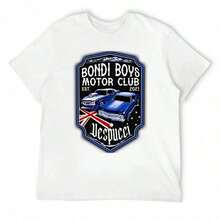 Versatile Short-Sleeve T-Shirt In Pure Cotton With Fun Eye Design, Classic European And American Style, For Couples - White 4 - View 1