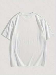 Men's Casual Short-Sleeved T-Shirt With Y2K Anime Print, Loose, Informal And Versatile. - White - View 2