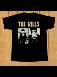 Camiseta Unisex con el Logo Oficial de la Banda The Kills No Wow Song para Hombre y Mujer, Suave, Esencial para Ropa Casual Urbana en Todas las Temporadas, Estilo Versátil para Todas las Temporadas, Ropa Diaria Asequible y Regalo Perfecto para Fans y Amigos. Con un corte nítido y estilizador, esta prenda crea un look limpio y vibrante al usarla.Su silueta holgada pero favorecedora se adapta a todo tipo de cuerpos, ofreciendo un estilo que es a la vez casual y con un toque de elegancia. - Negro - Ver 6