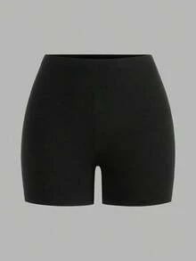2 piezas Leggings básicos casuales de unicolor para mujer de talla grande, aptos para el verano - Multicolor - Ver 8