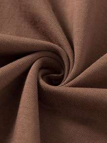 GRDR Men's Summer Lightweight Cool Polyester Fabric Fashion Classic Solid Color Henley Neck Short Sleeve, Casual Style Essential Item, Summer Window Display Must-Have - Brown - View 7
