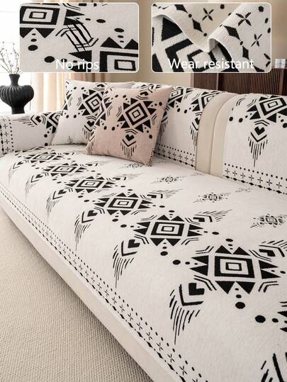 1 chiếc vỏ đệm sofa bằng vải chenille mềm mại, bảo vệ ghế sofa đa năng dùng được quanh năm, đệm sofa chống trượt tối giản hiện đại, chống bụi và có thể giặt được, tươi mới và thời trang, thân thiện với thú cưng, có thể điều chỉnh cho sofa góc, phù hợp cho phòng ngủ, văn phòng, phòng khách, sofa hình chữ L và sofa 1/2/3/4 chỗ ngồi.