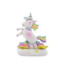 5pcs 97cm Colorful Standing Smiling Unicorn Balloons, Children's Toys, Birthday Party, Wedding, Baby Shower, Bachelorette Party, Wedding Decoration - Multicolor - View 4