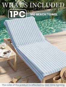 1 chiếc khăn tắm biển sọc xanh thời trang, chất liệu microfiber siêu thấm hút, mềm mại, thoải mái, nhẹ, dễ mang theo, chống gió/nắng/cát, thích hợp cho du lịch và kỳ nghỉ hè, có hai kích cỡ: nhỏ 35*75cm và lớn hơn 150cm. - Nhiều màu - Xem 3