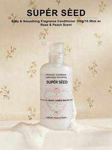 SUPER SEED Acondicionador con aroma a rosa y melocotón, sedoso y suave, cuidado nutritivo, agrega brillo, cabello suave y saludable - Acondicionador - Ver 5