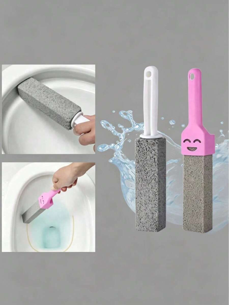 Pumice Toilet Cleaning Stone Brush, Powerful Stain Removal, Can Remove Stains, Hard Water Scale, Rust And More. Suitable For Cleaning Toilets, Removing Toilet Limescale, Sinks And Bathtubs. - Multicolor - View 1