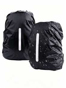 1 chiếc vỏ bọc chống mưa cho ba lô 15-75L màu đen, chống bẩn chống bụi, túi bảo vệ ba lô du lịch dã ngoại leo núi, vỏ bọc ba lô gấp gọn di động, dải phản quang ban đêm bảo vệ an toàn, túi đựng chống nước chống mài mòn dây rút co giãn đa năng, phù hợp cho leo núi, đi làm, đi học, ở nhà, cắm trại, du lịch - 1 mảnh màu đen - Xem 8