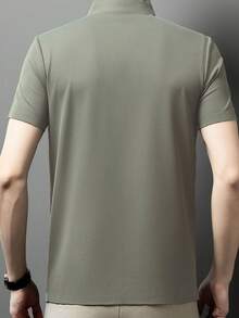 Áo polo tay ngắn chống nhăn Pro Man Wardrobe, chất liệu dán thoáng khí, thích hợp mặc đi làm và các hoạt động thường ngày. - màu xanh lá - Xem 3